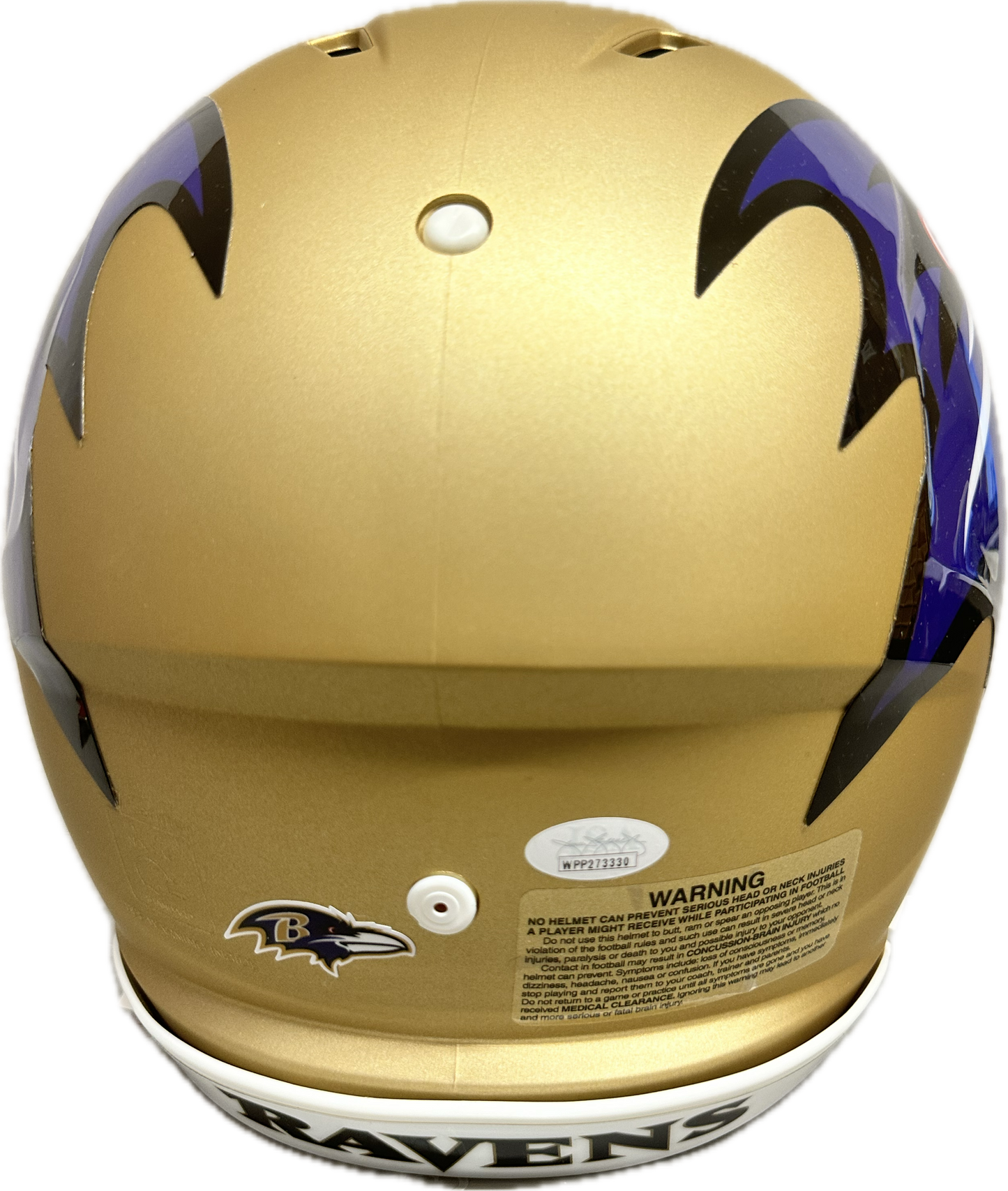 Lamar Jackson Signed FullSize Helmet AMP Speed Authentic Football Helmet (JSA)