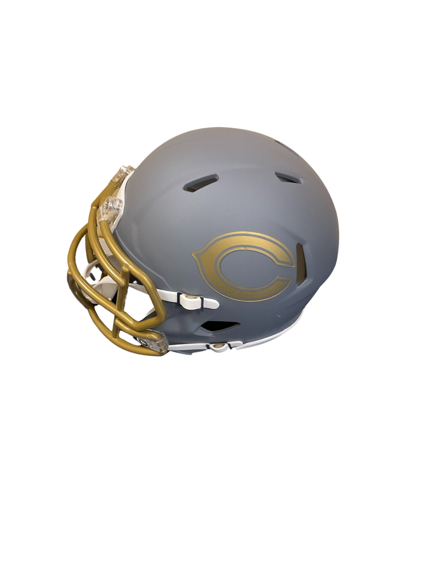D’Andre Swift Signed Chicago Mini Football Slate Helmet (PIA & JSA)