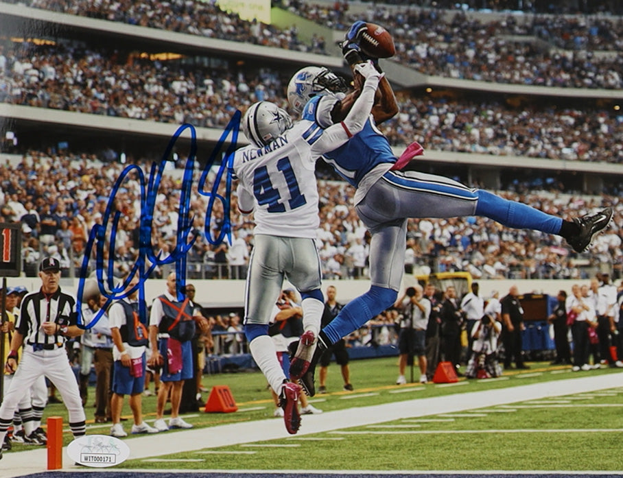 Calvin Johnson Detroit Autographed Photo 8x10 JSA
