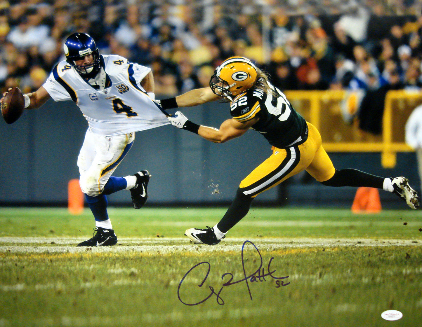 Clay Matthews Signed 16x20 Autographed Photograph Green Bay JSA