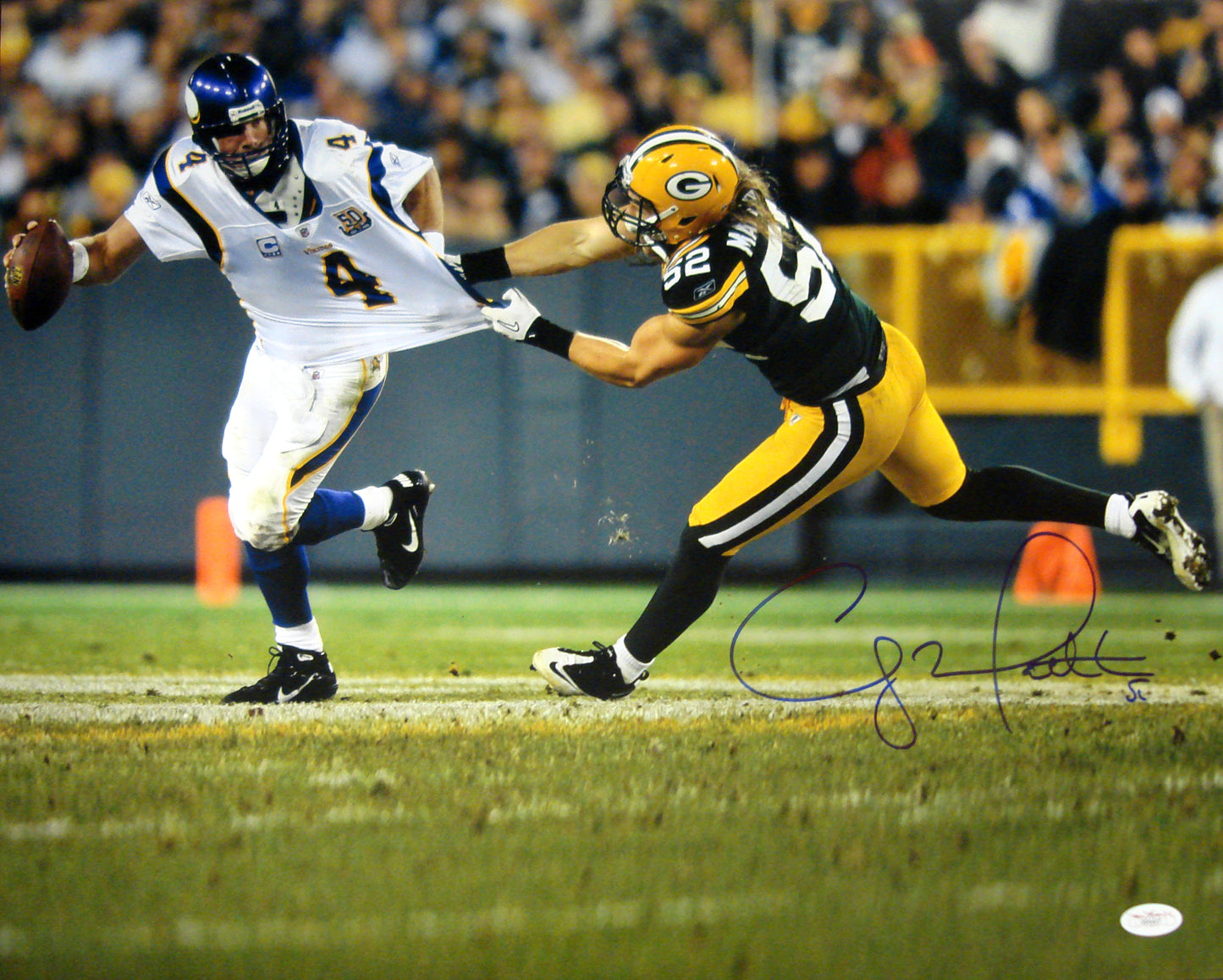 Clay Matthews Signed 16x20 Autographed Photograph Green Bay JSA