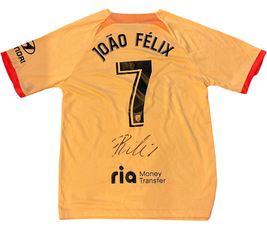 Joao Felix Custom Madrid Autographed Orange Jersey (PIA)