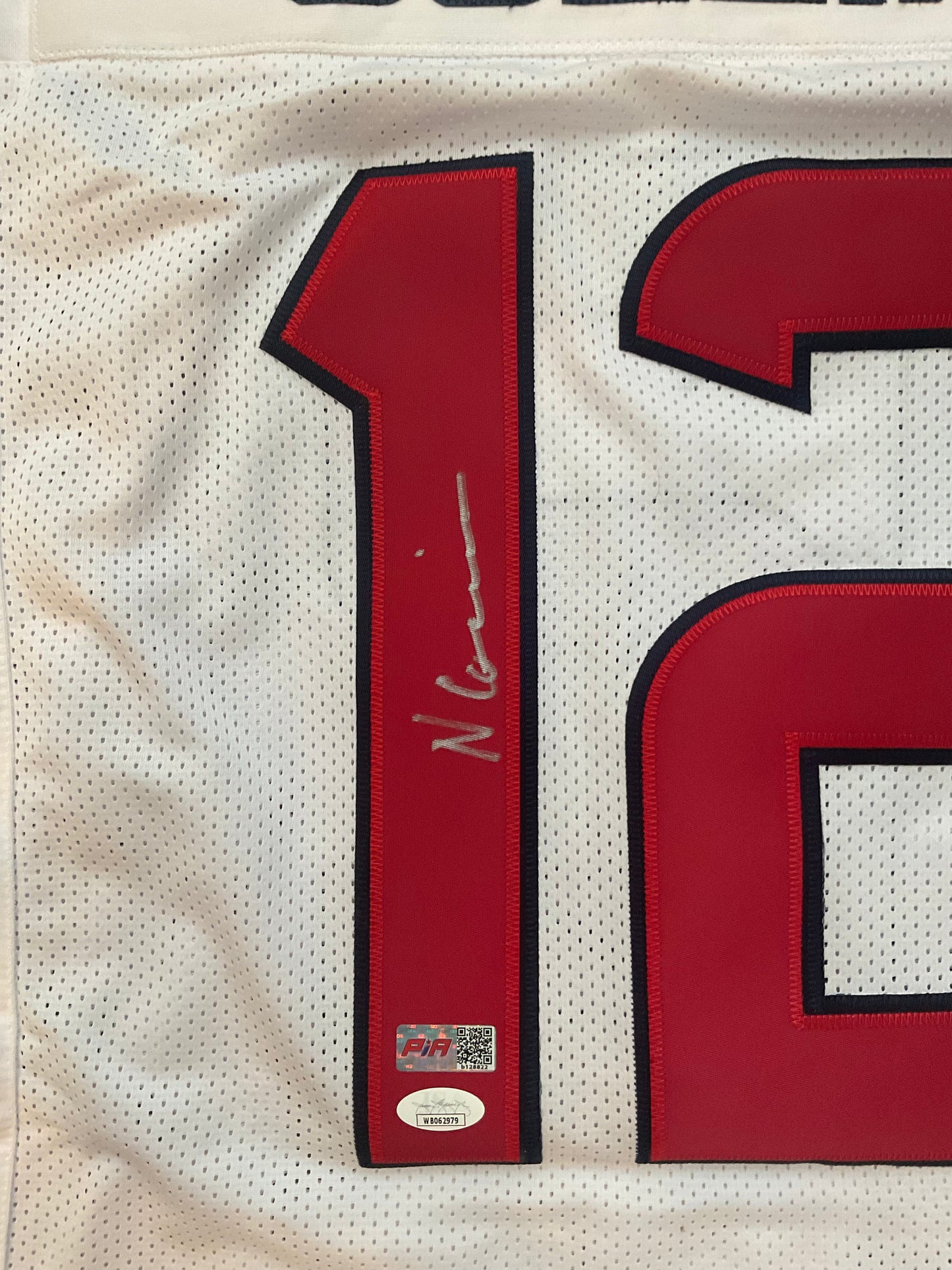 Nico Collins Houston Signed Custom Football White Jersey (JSA/PIA)