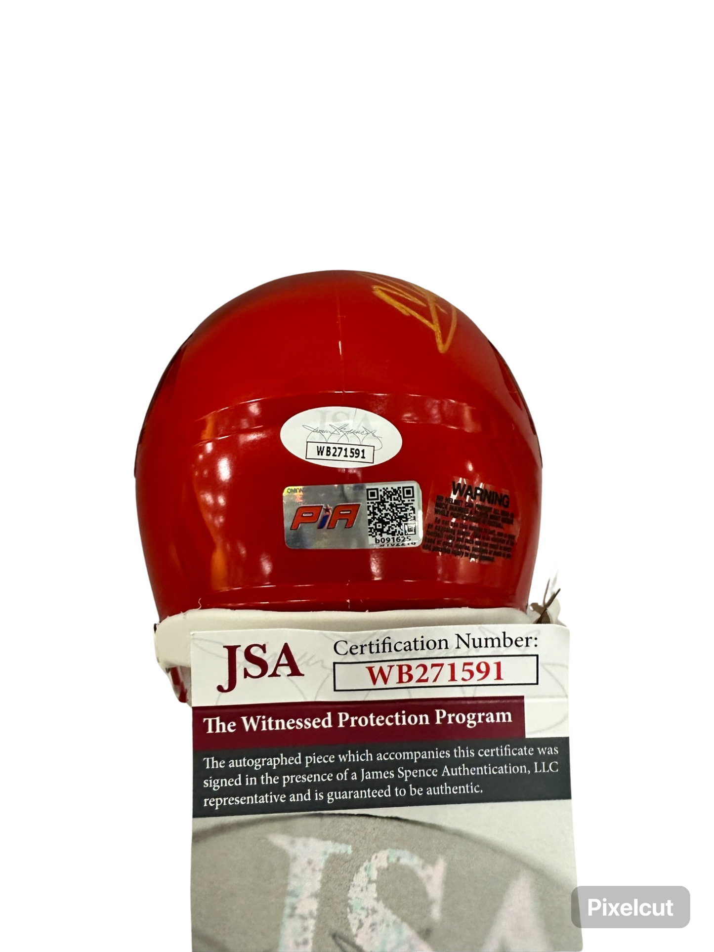Marquise Brown & Rashee Rice Signed Kansas City Red Mini Autographed Football Helmet (PIA & JSA)