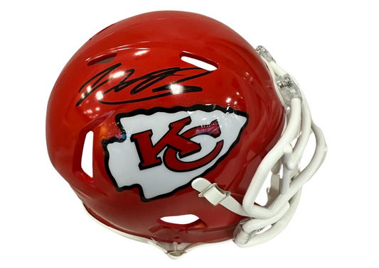 Marquise Brown Kansas City Red Mini Football Helmet (PIA & JSA)