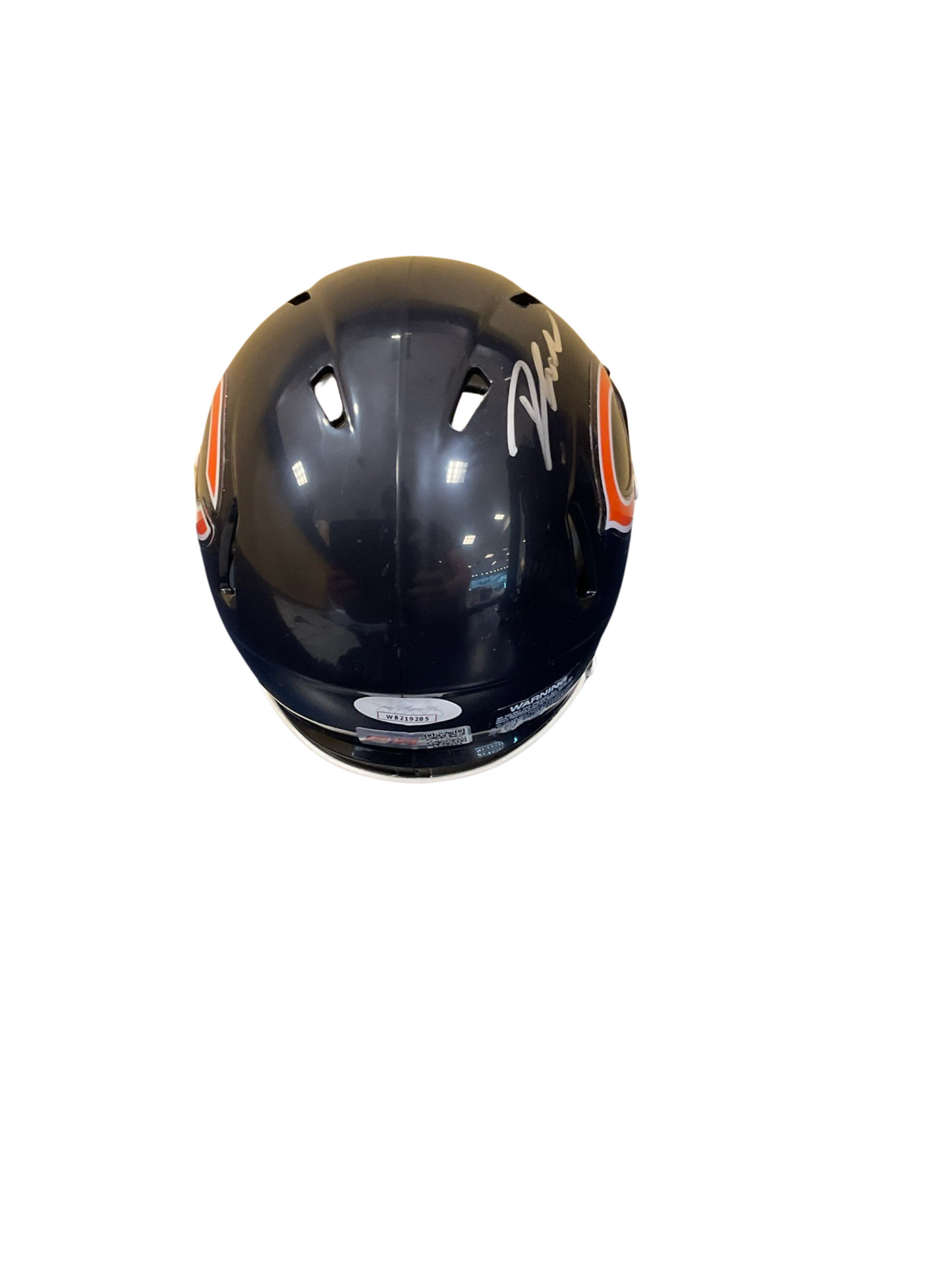 D’Andre Swift Signed Chicago Mini Football Speed Helmet (PIA & JSA)
