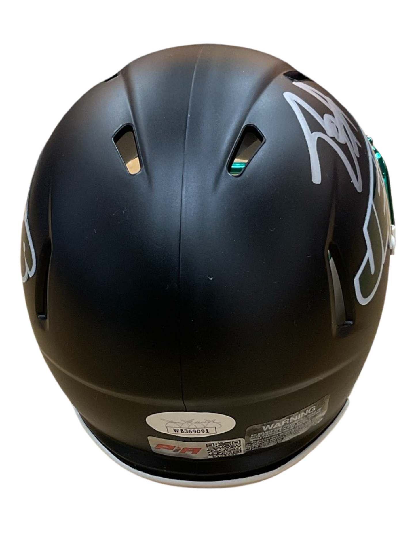 Breece Hall New York Jets Black Signed Mini Football Helmet (JSA & PIA)