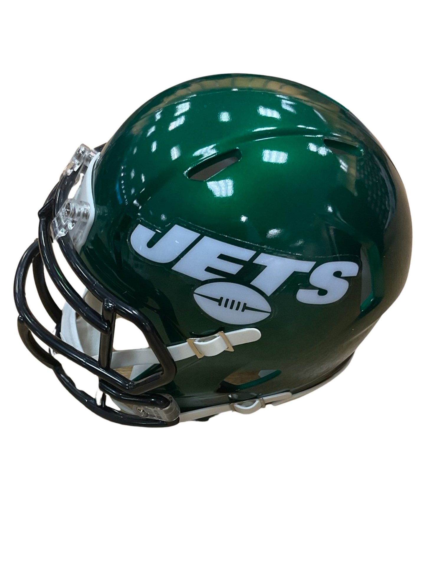 Breece Hall New York Jets Green Signed Mini Football Helmet (JSA & PIA)