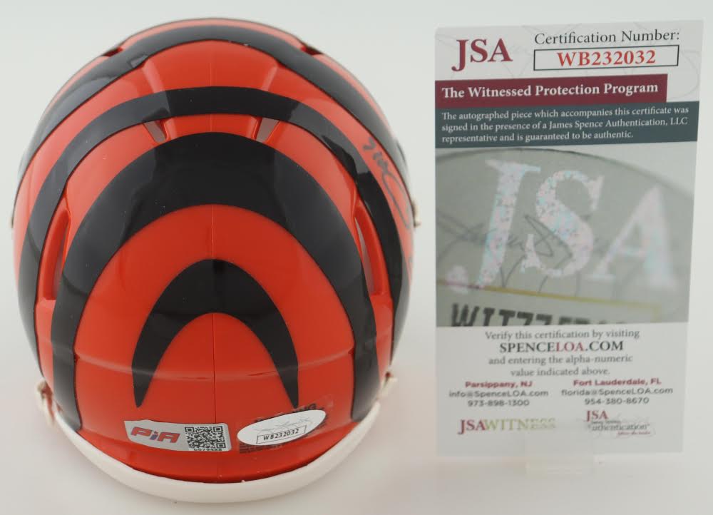 Trenton Irwin Cincinnati Speed Mini Football Helmet (PIA/JSA)