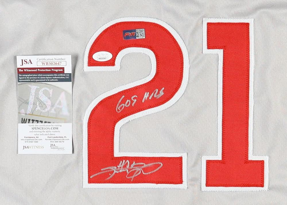 Sammy Sosa Signed Chicago Custom Autographed Gray Baseball Jersey (PIA & JSA) 609 HRS
