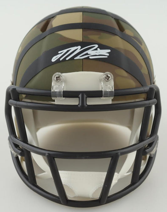 Joe Mixon Cincinnati Camo Mini Football Helmet (PIA/JSA)