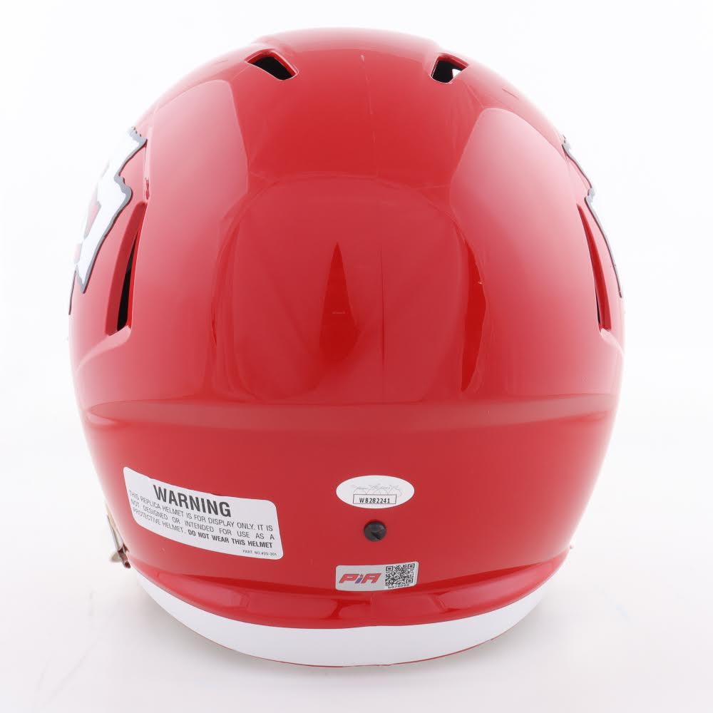 Isiah Pacheco Kansas City Full Size Red Speed Football Helmet (JSA)