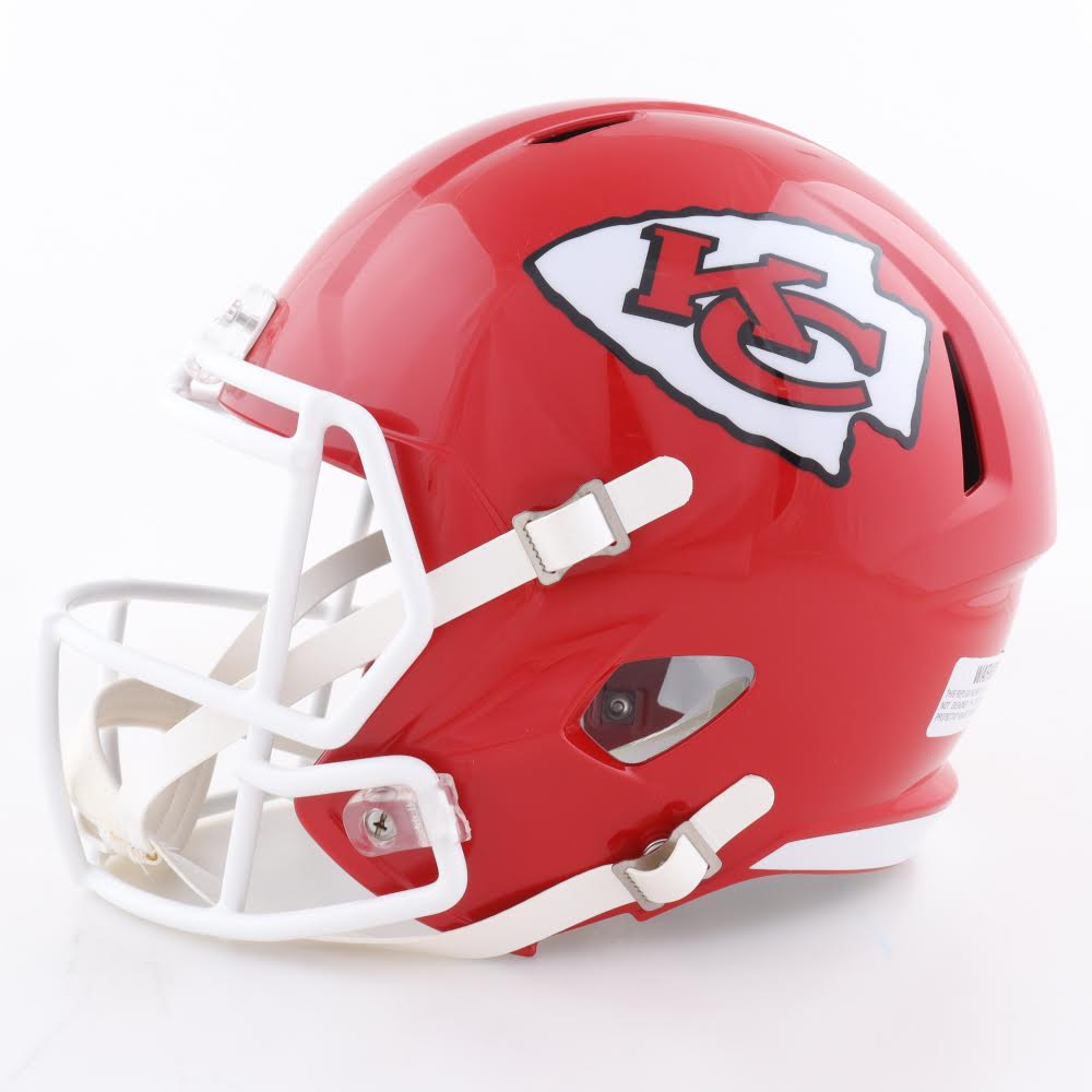 Isiah Pacheco Kansas City Full Size Red Speed Football Helmet (JSA)