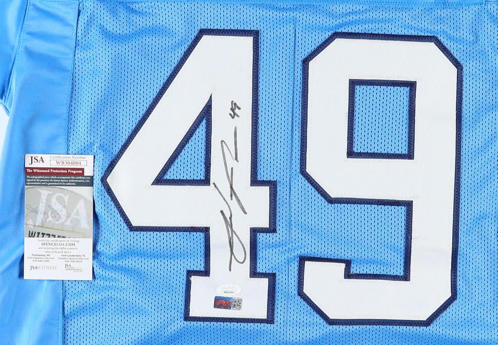 Julius Peppers Signed North Carolina Custom Autographed Blue Football Jersey