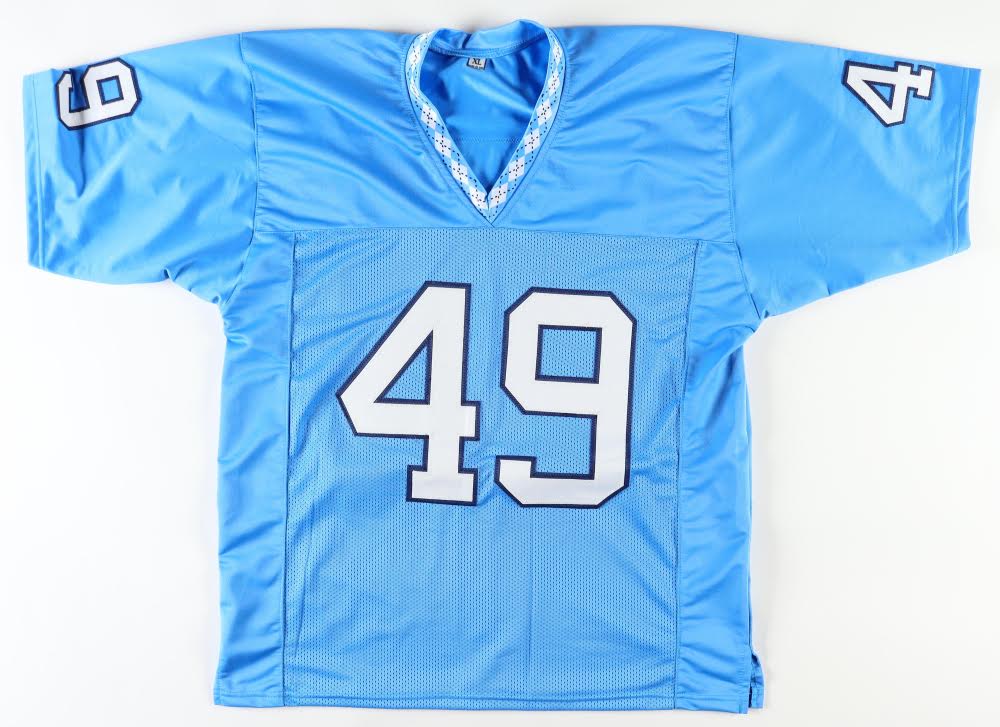 Julius Peppers Signed North Carolina Custom Autographed Blue Football Jersey