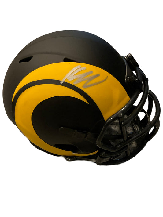 Kyren Williams Signed Los Angeles Eclipse Mini Football Helmet (JSA & PIA)