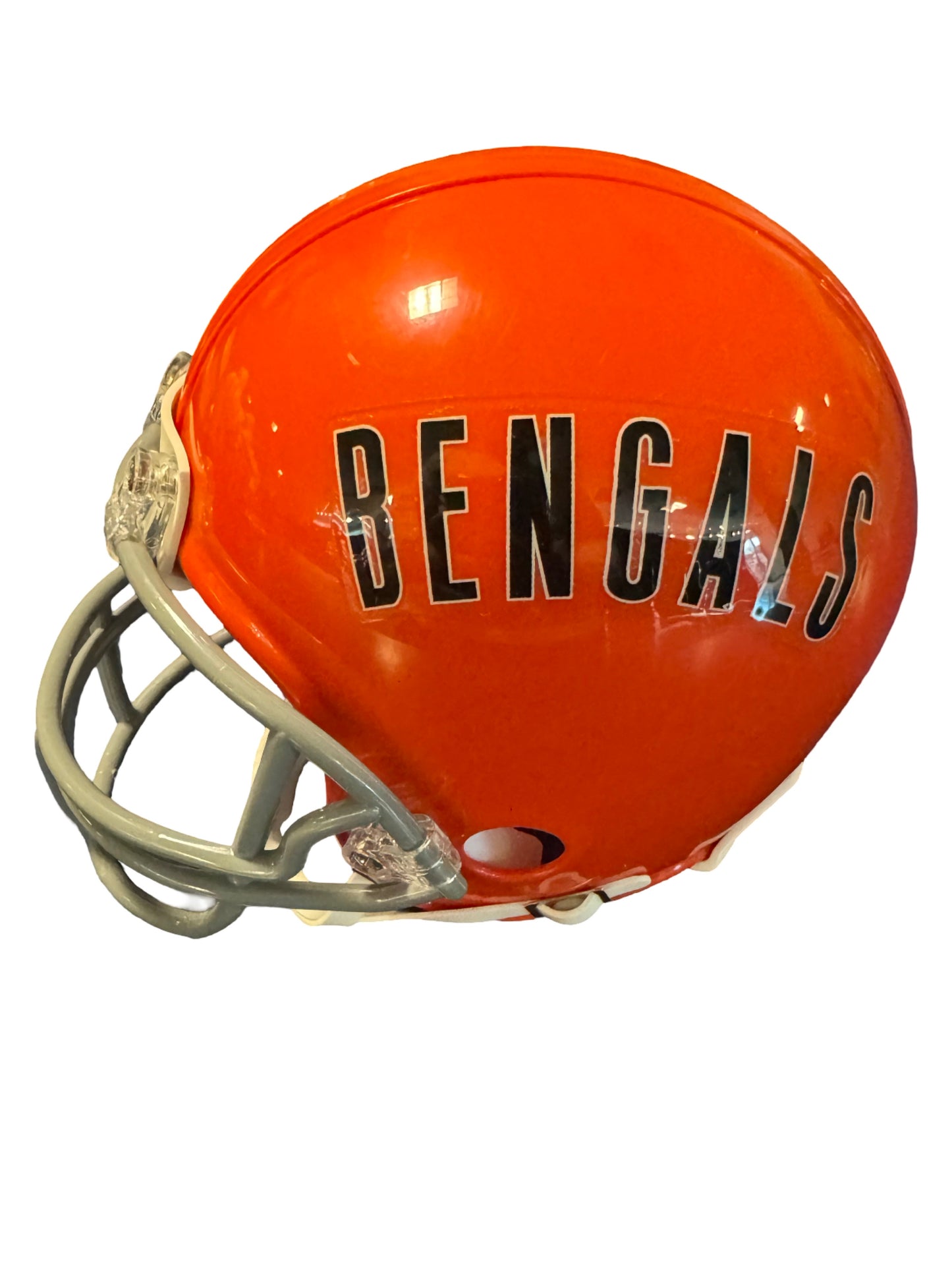 Ja’Marr Chase Cincinnati Throwback Mini Football Helmet (JSA & PIA)