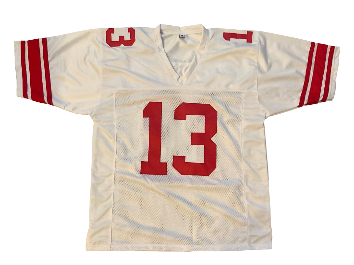 Jalin Hyatt Custom New York Autographed Football White Jersey (JSA & PIA)