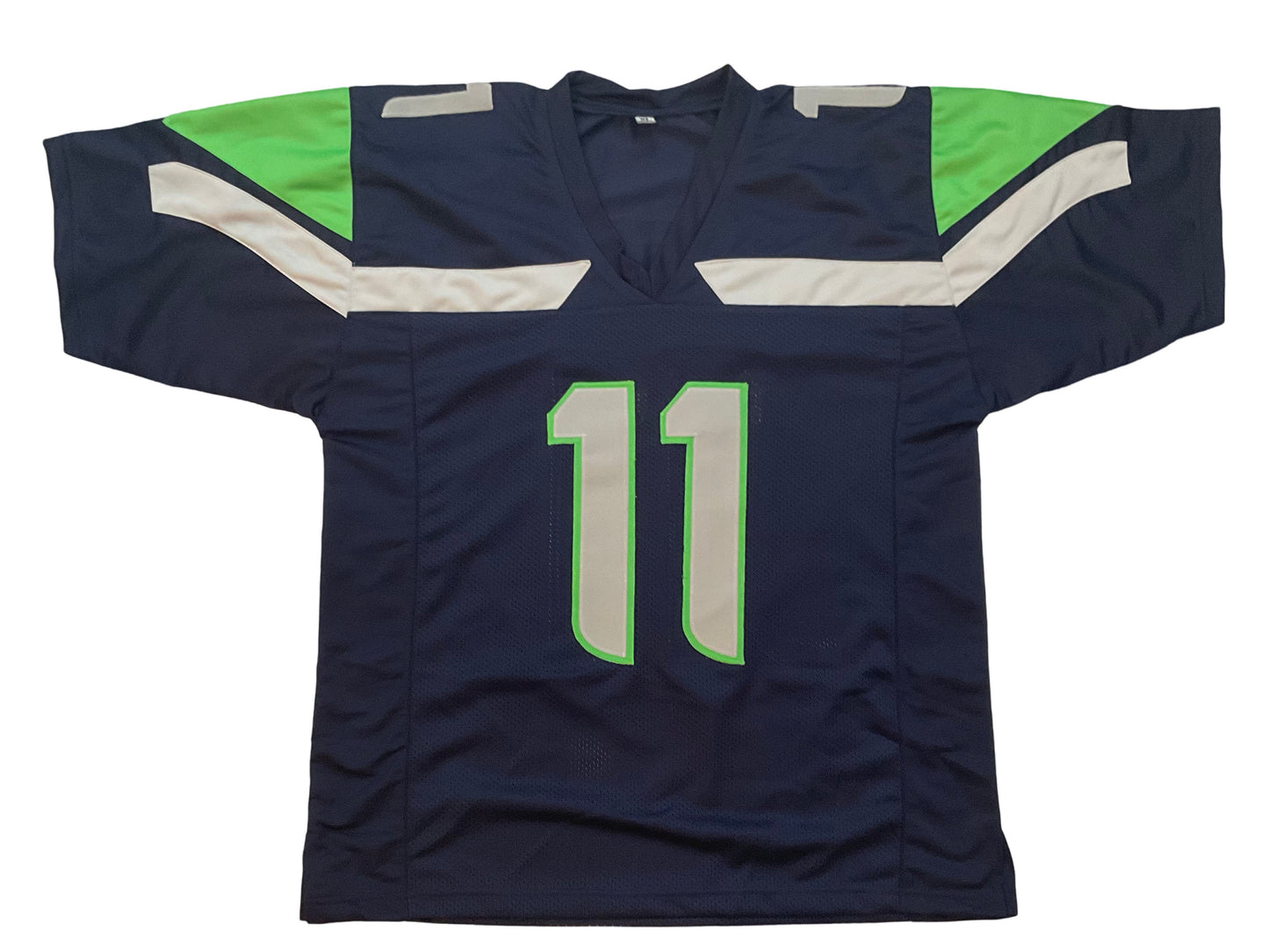 Jaxon Smith-Njigba Signed Seattle Blue Football Jersey (JSA & PIA)