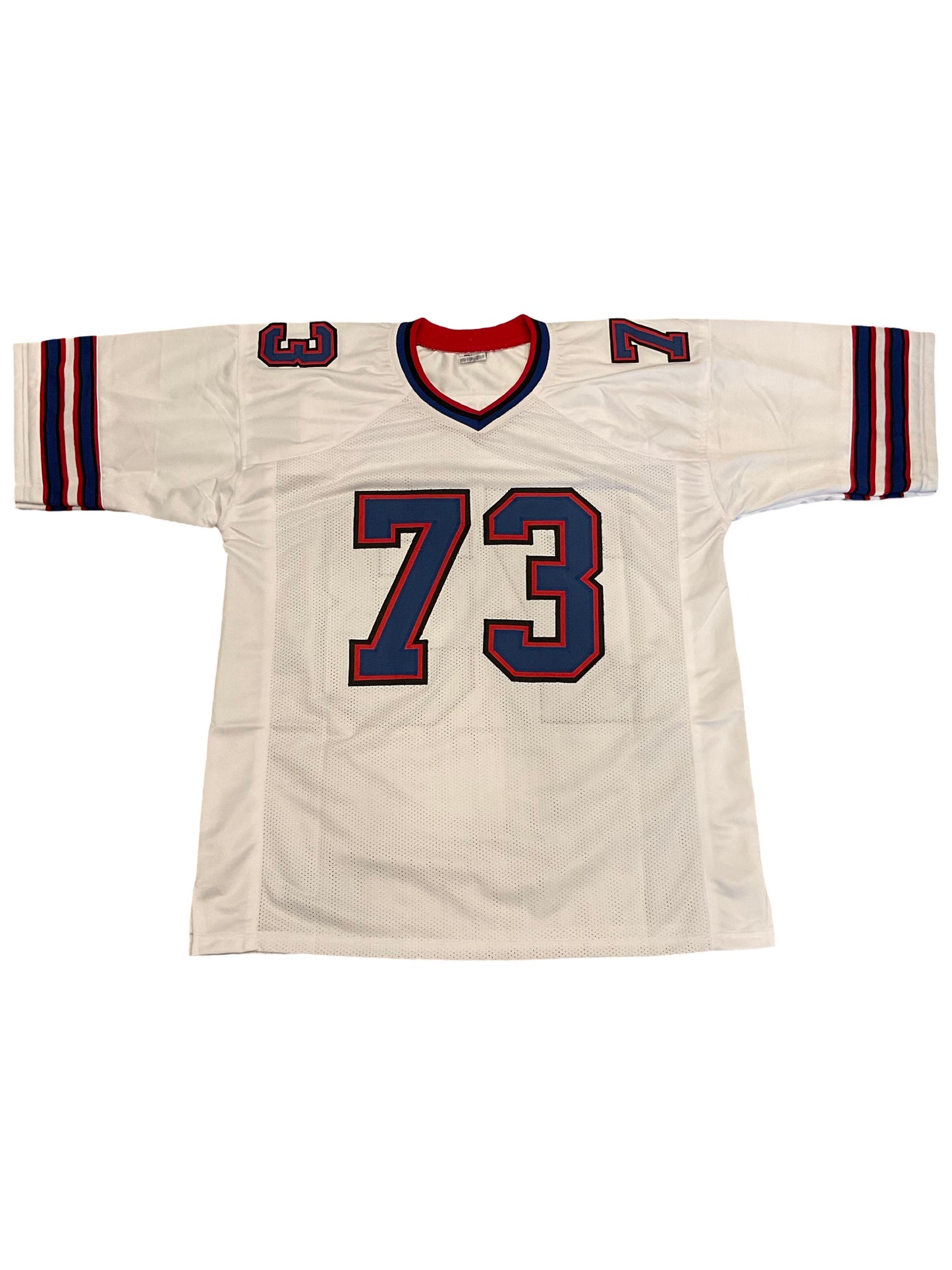 Dion Dawkins Custom Buffalo Autographed White Football Jersey (PIA/JSA)