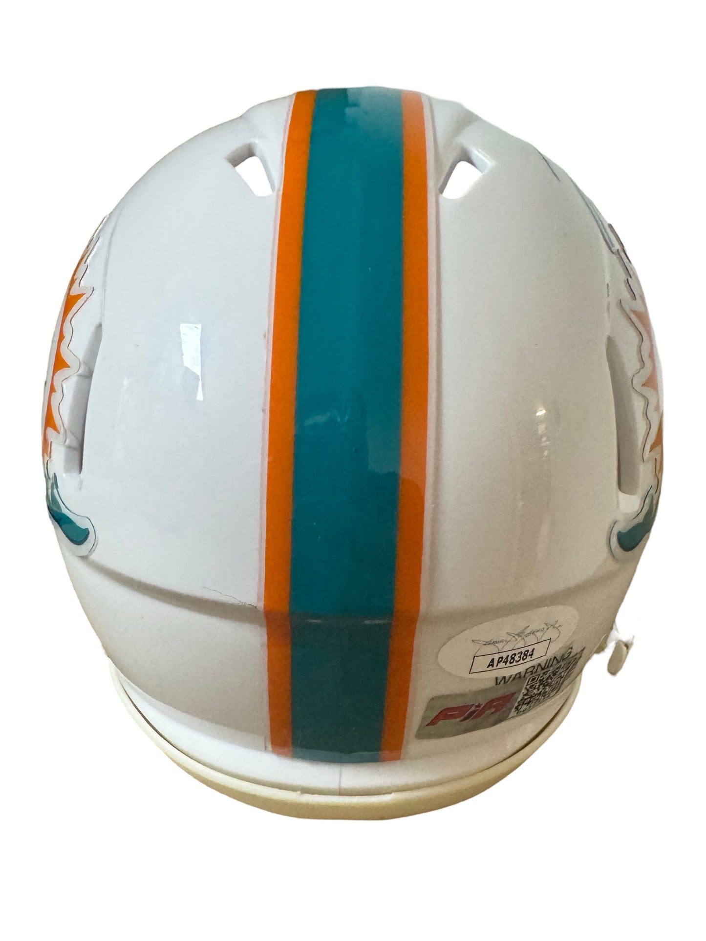 Jaylen Waddle Miami Signed Speed Mini Football Helmet (PIA/JSA)