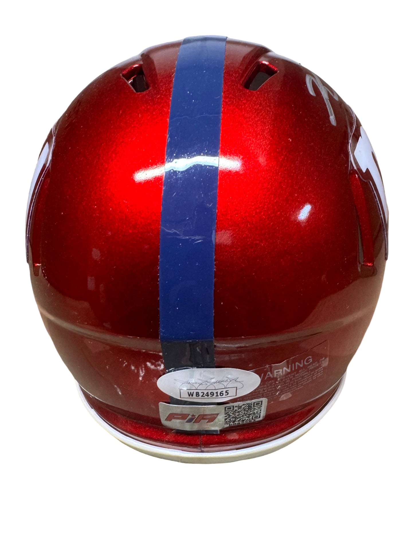 Kayvon Thibodeaux Signed New York Blue Flash Mini Football Helmet (PIA)