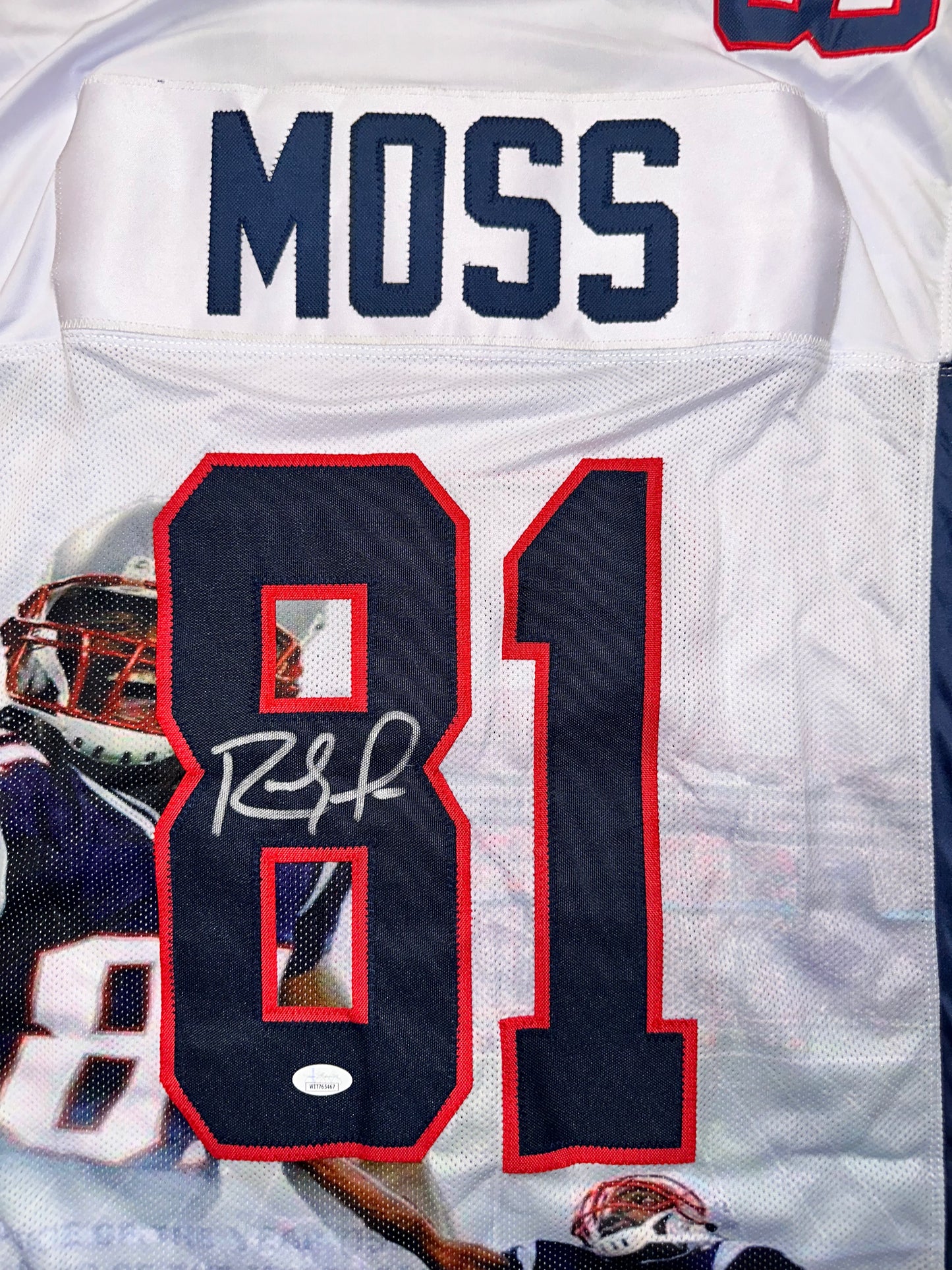 Randy Moss Signed Custom Autographed Football Jersey (PIA/JSA)