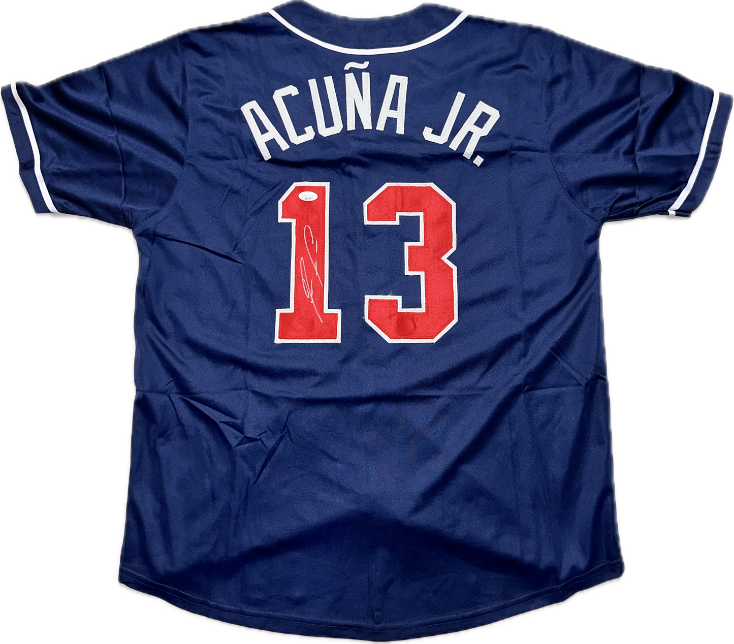 Ronald Acuña Jr. Signed Custom Atlanta Autographed Baseball Jersey (PIA/JSA)