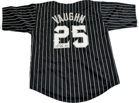 Andrew Vaughn Signed Custom Chicago Autographed Baseball Jersey (Beckett)