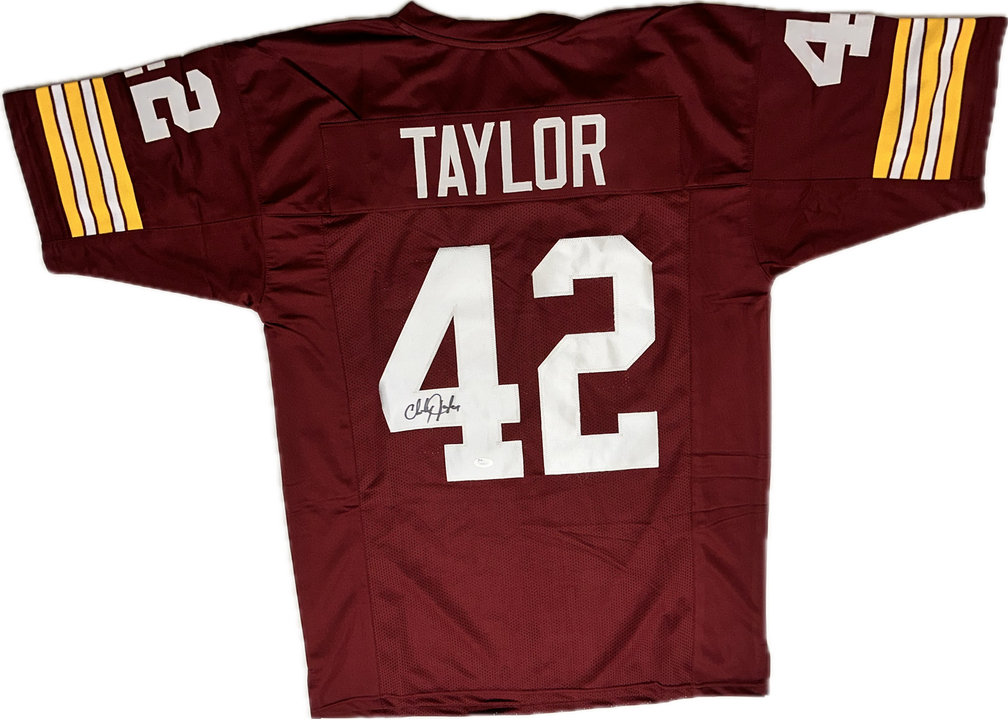 Charley Taylor Custom Washington Autographed Football Jersey (JSA)