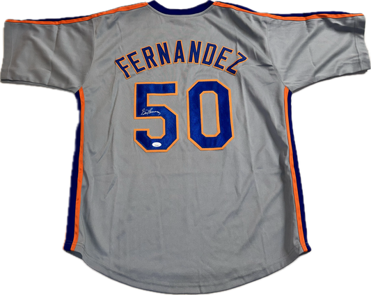 Sid Fernandez Signed Custom New York Autographed Baseball Jersey (JSA)