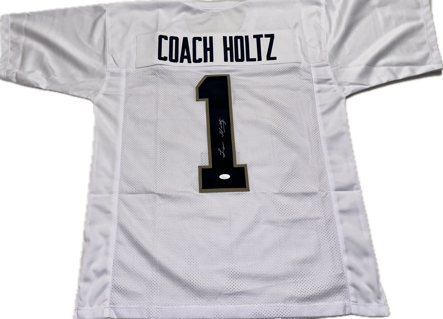 Lou Holtz Custom Autographed Football Jersey (JSA)