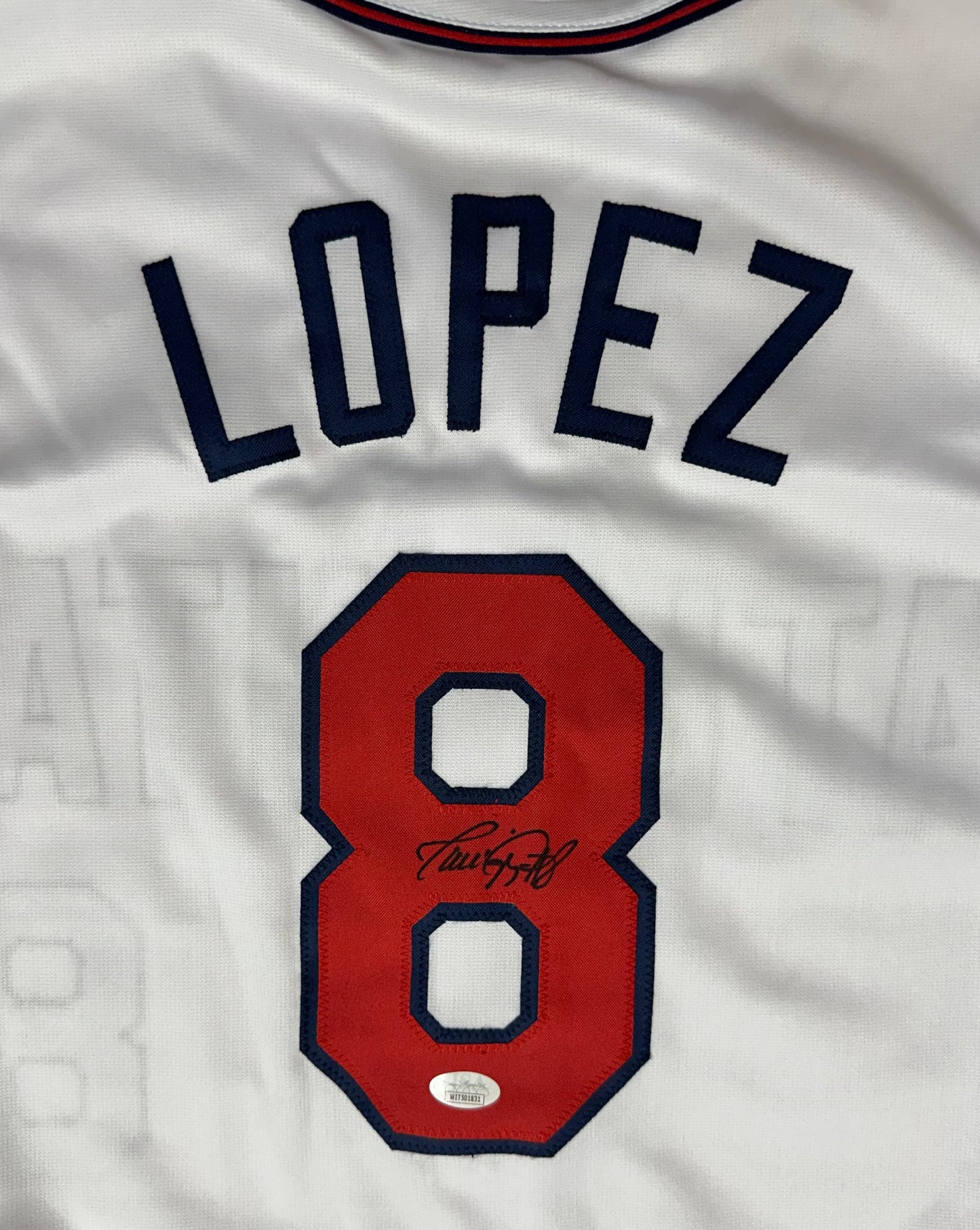 Javy Lopez Signed Custom Atlanta Autographed Baseball Jersey (JSA)