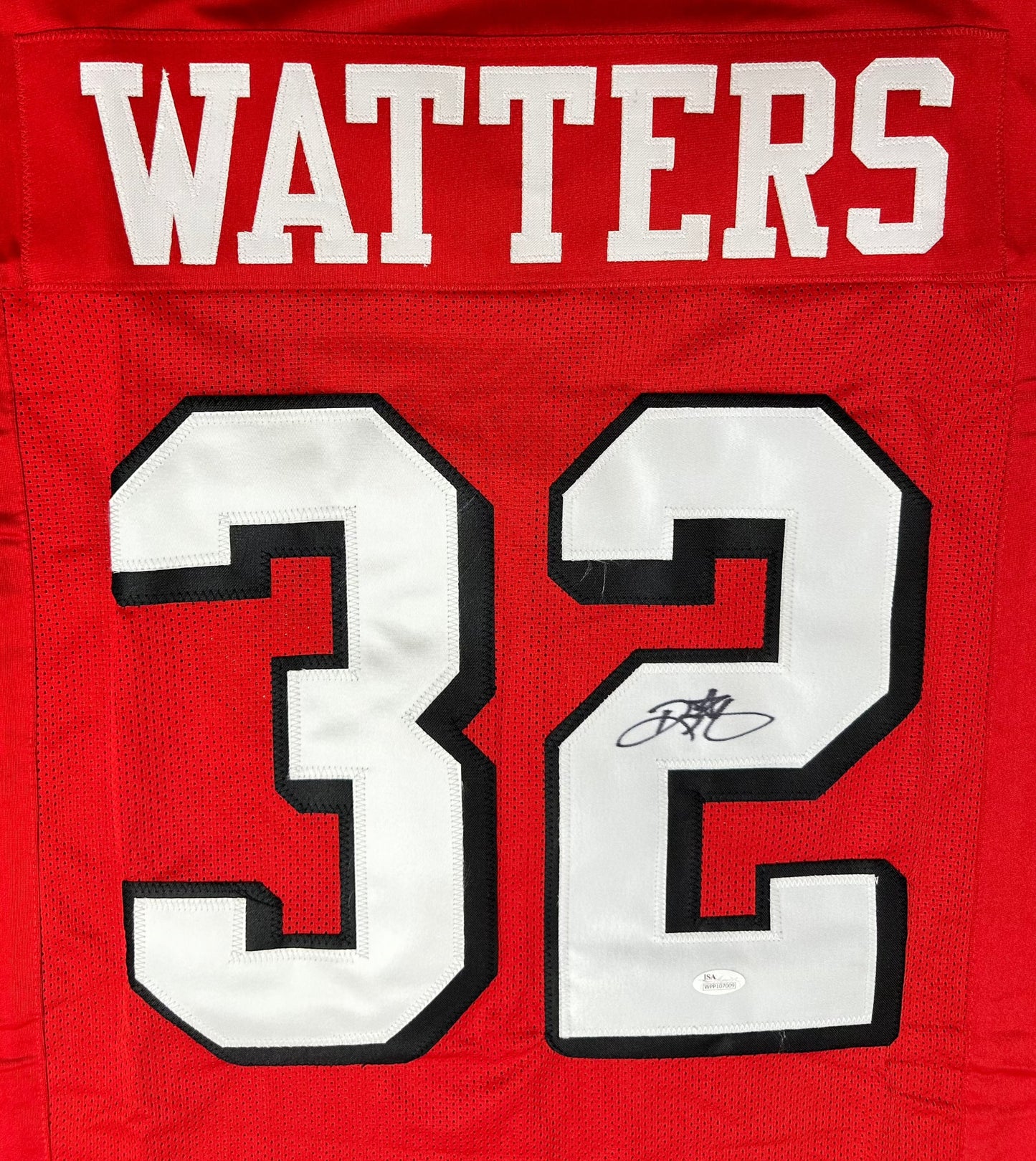 Ricky Watters Custom San Franscico Autographed Football Jersey (PIA/JSA)