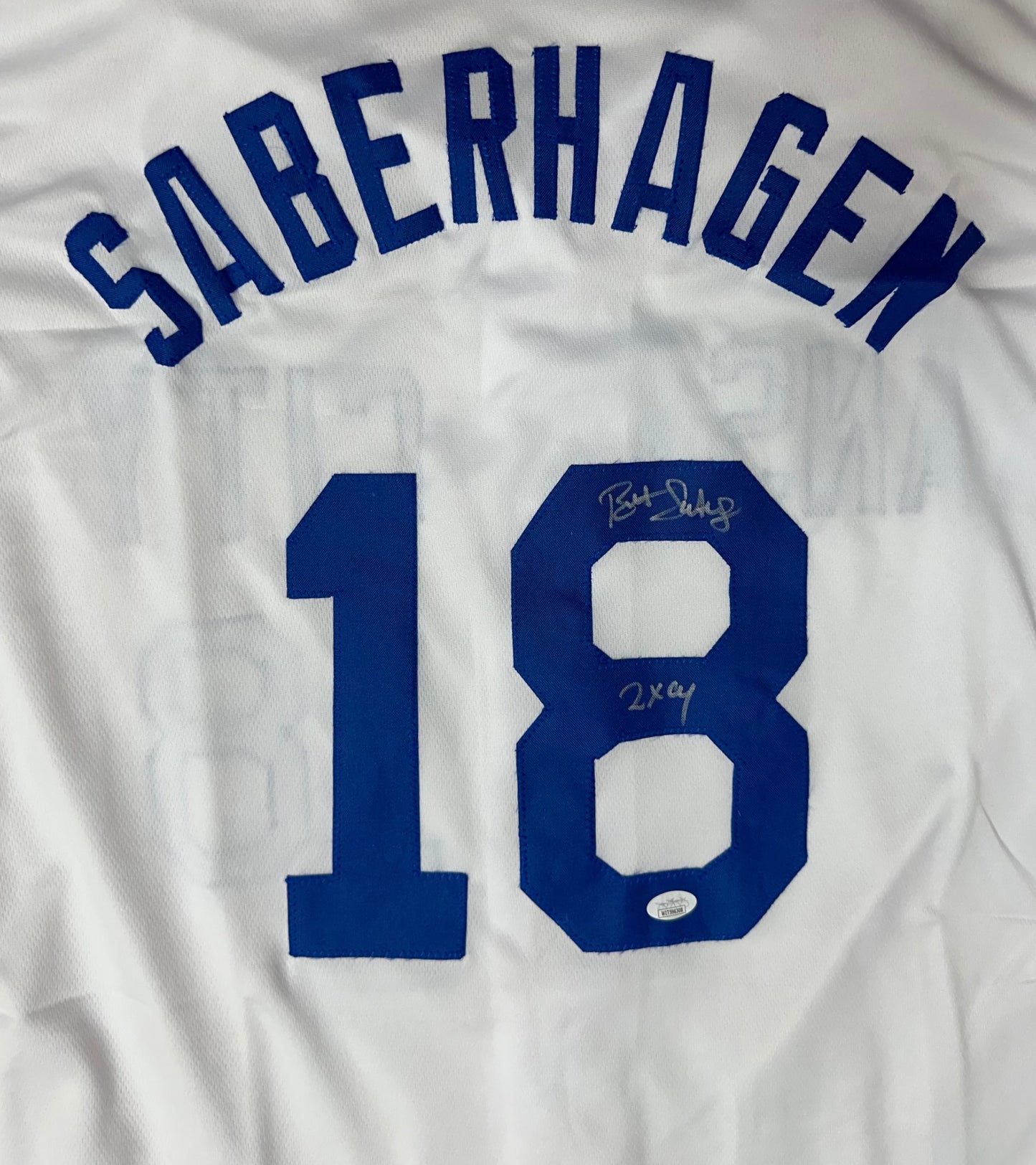 Bret Saberhagen Signed Custom Kansas City Baseball Jersey (JSA)
