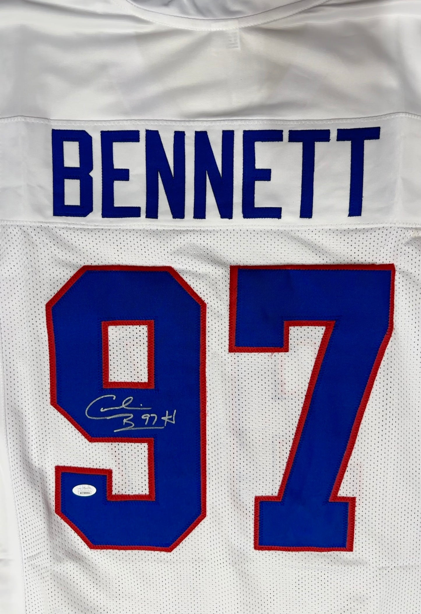 Cornelius Bennett Signed Custom Buffallo Football Jersey (JSA)