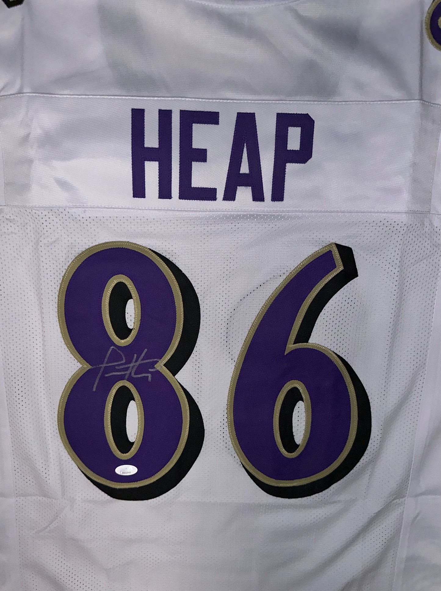 Todd Heap Custom Baltimore Autographed Football Jersey (JSA)