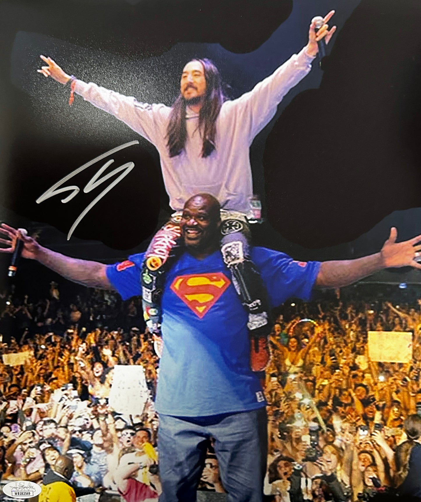 Shaquille O'Neal Signed 11x14 Autographed Photo Steve Aoki (PIA)