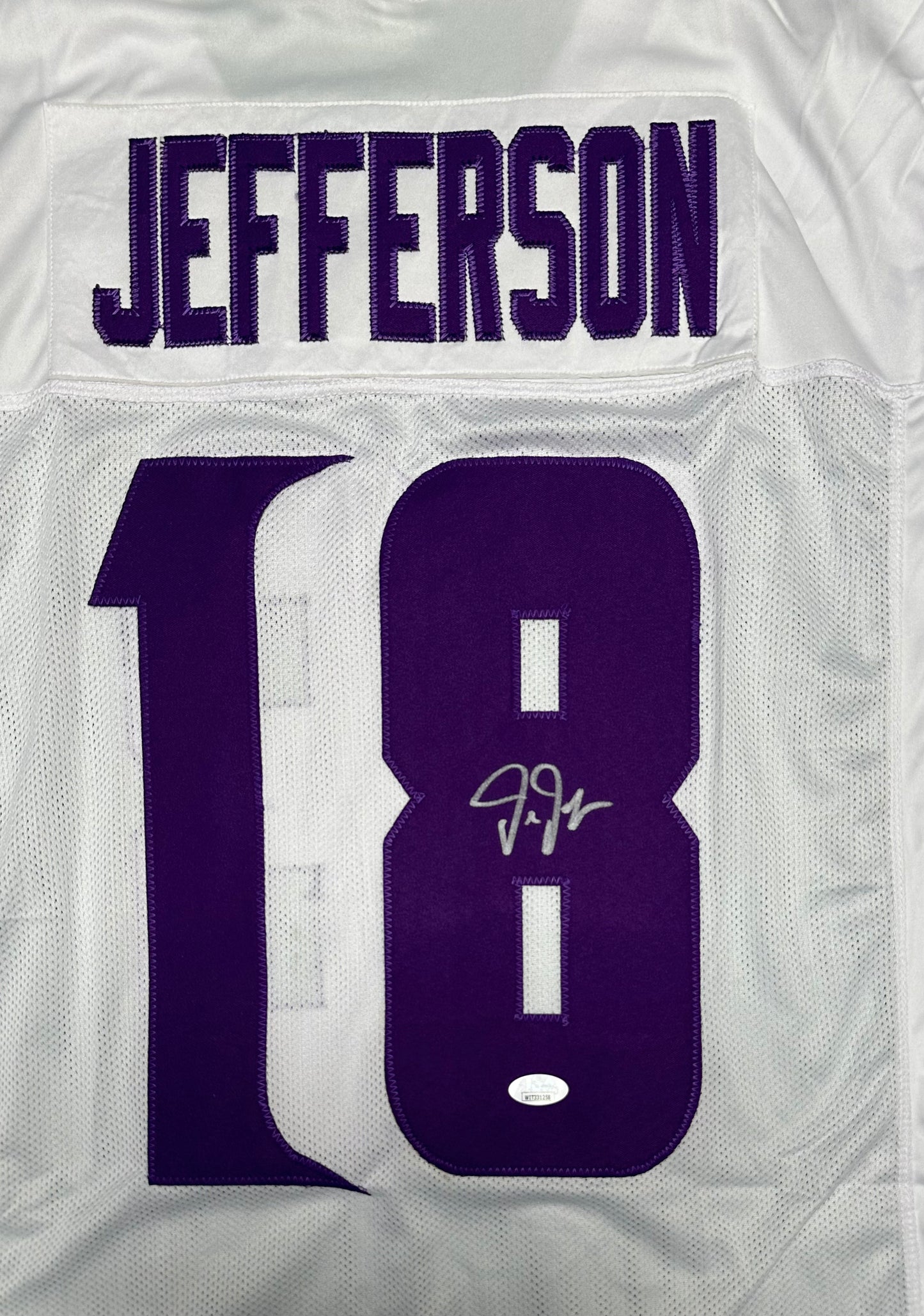 Justin Jefferson Signed Custom White Minnesota Football Jersey (JSA)