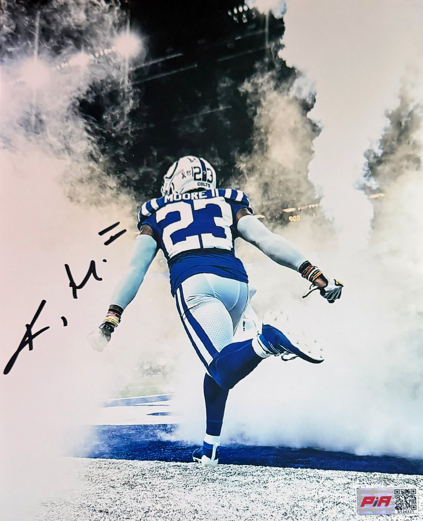 Kenny Moore Indianapolis Autographed Photo 8x10 PIA