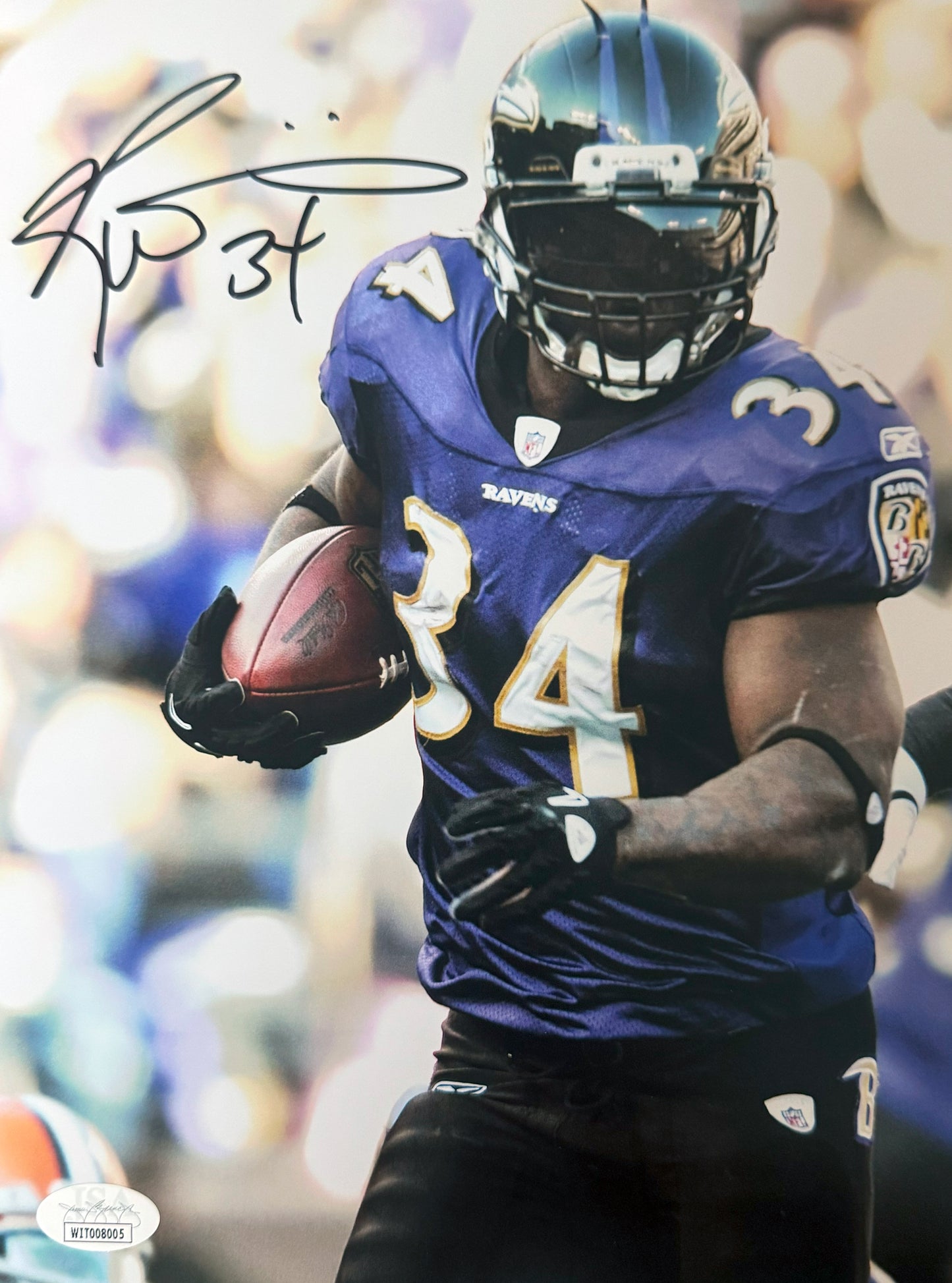 Ricky Williams Baltimore Autographed Photo 8x10 JSA