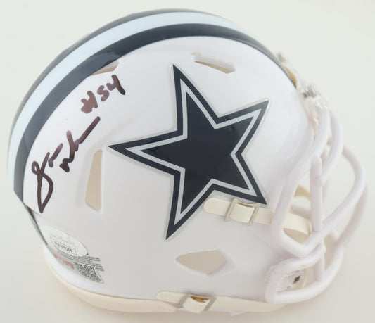 Sam Williams Signed Dallas White Autographed Mini Helmet Football (PIA/JSA)