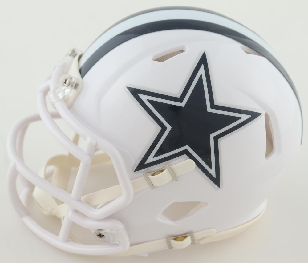 Sam Williams Signed Dallas White Autographed Mini Helmet Football (PIA/JSA)