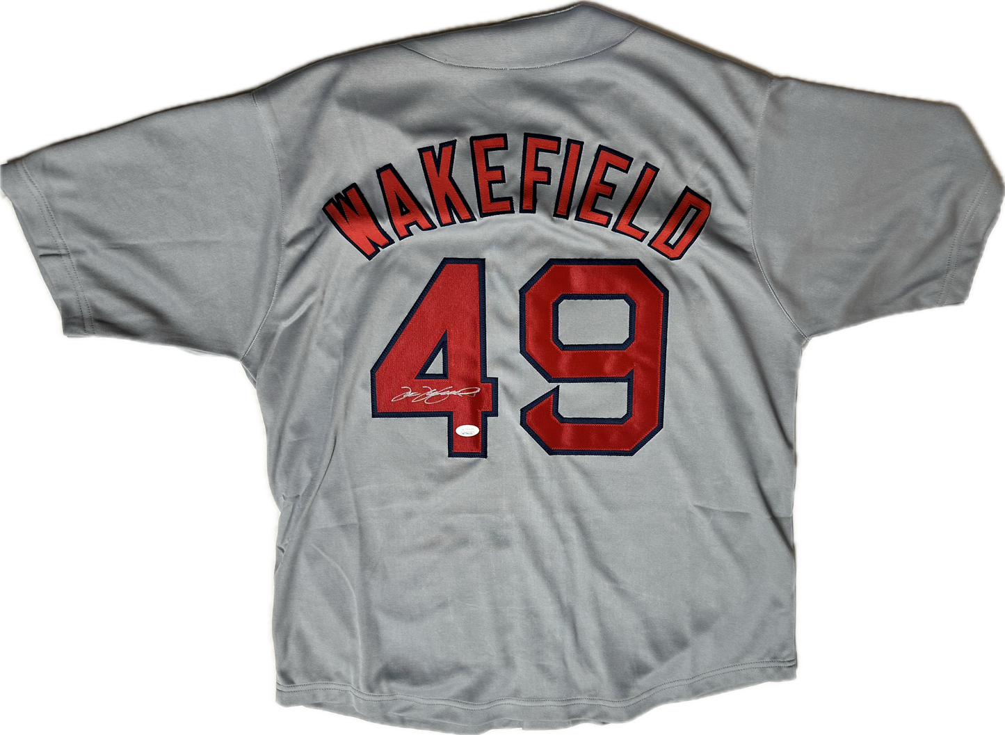 Tim Wakefield Signed Custom Clevland Autographed Baseball Jersey (JSA)