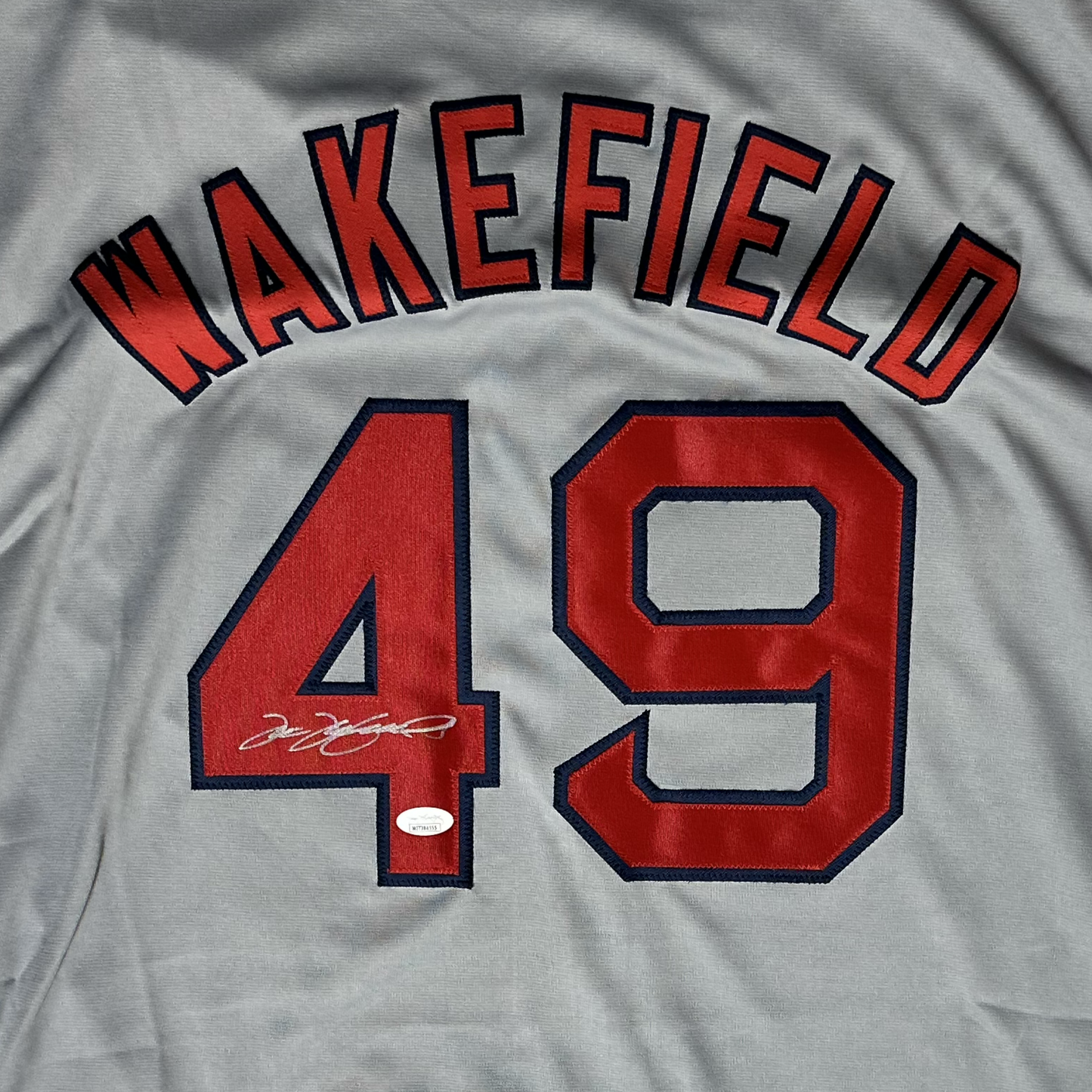 Tim Wakefield Signed Custom Clevland Autographed Baseball Jersey (JSA)