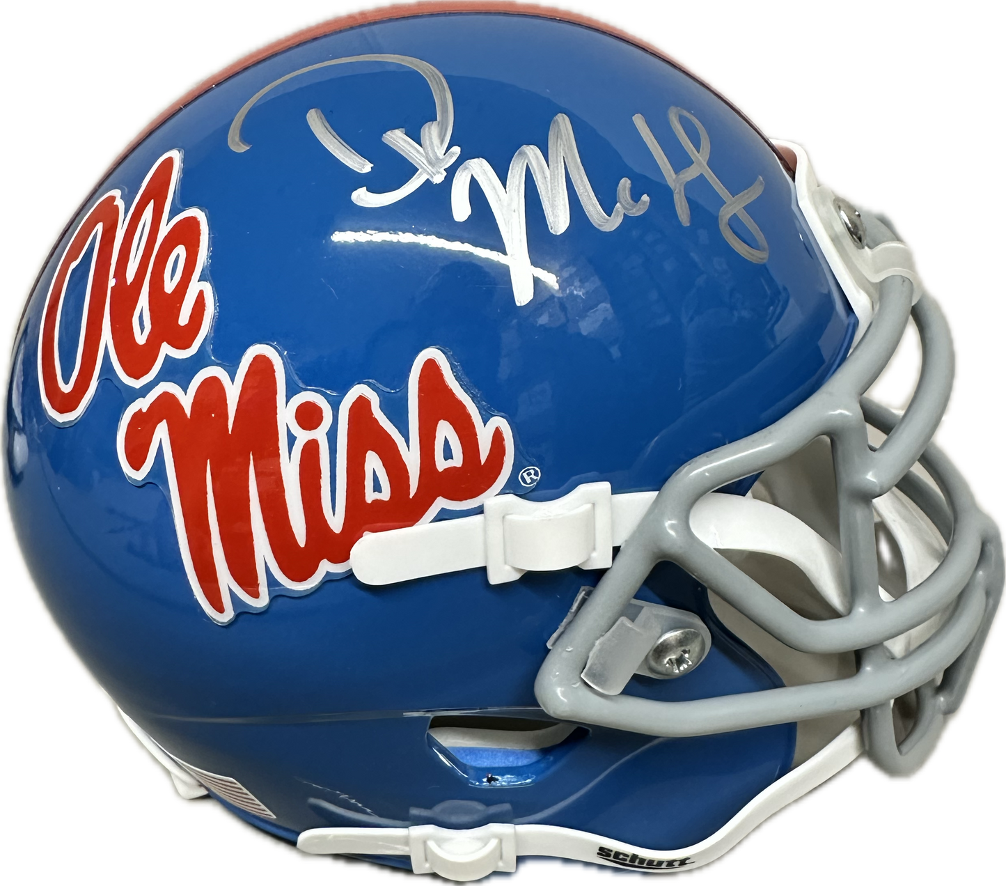 Dk Metcalf Ole Miss Signed Mini Football Helmet (JSA)