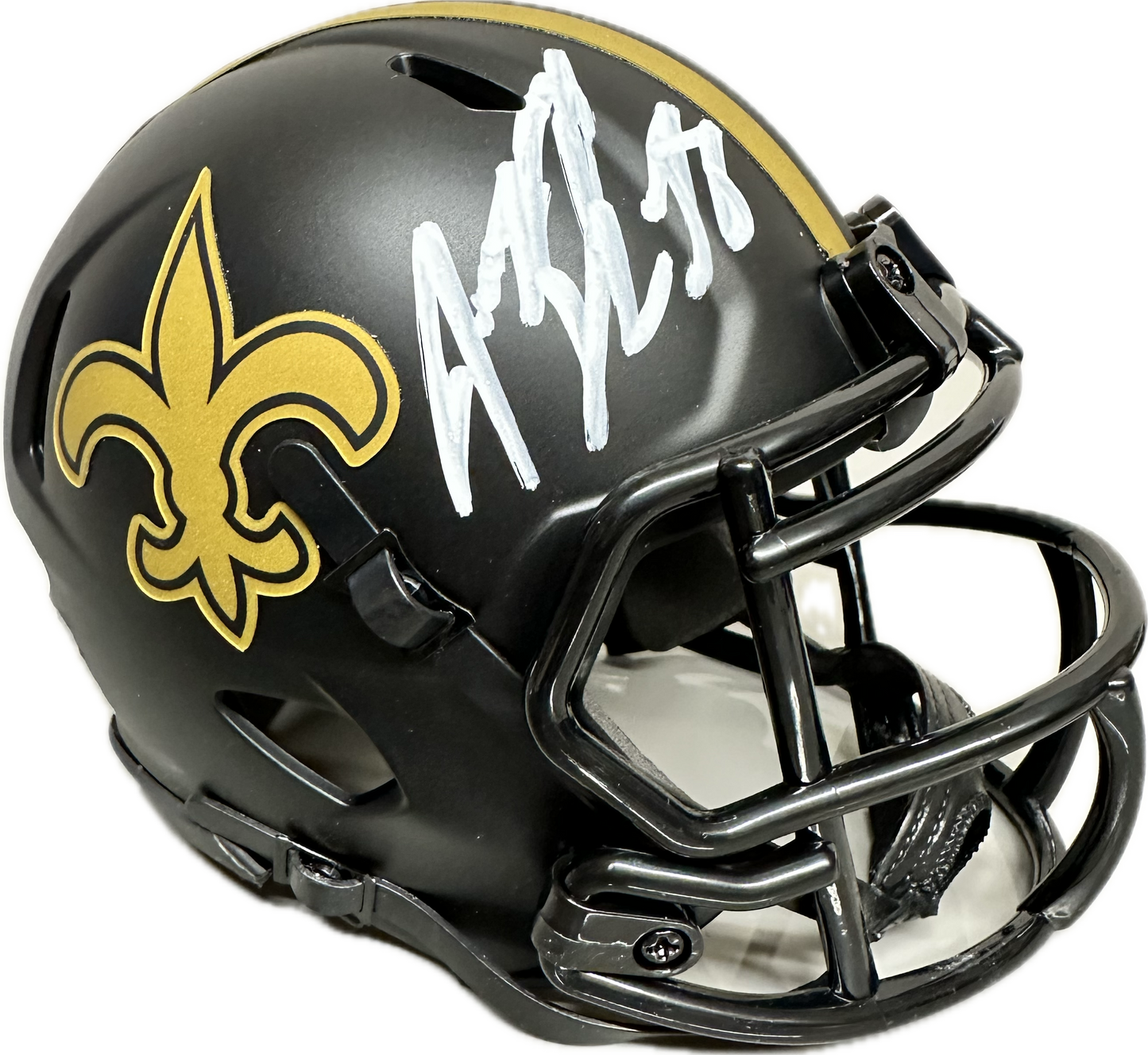 Jeremy Shockey New Orleans Signed Mini Football Helmet (JSA)