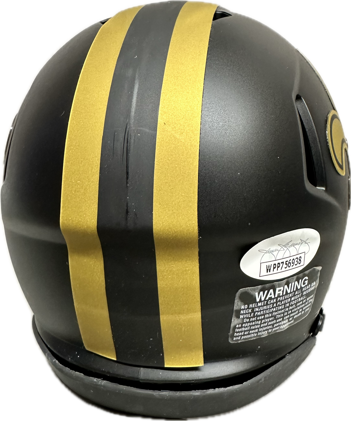 Jeremy Shockey New Orleans Signed Mini Football Helmet (JSA)
