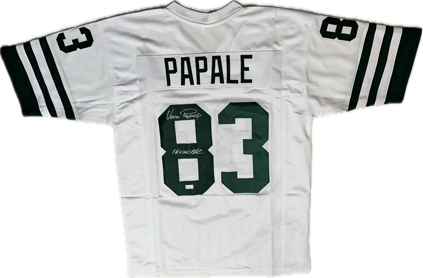 Vince Papale Custom Philadelphia White Autographed Football Jersey (PIA)