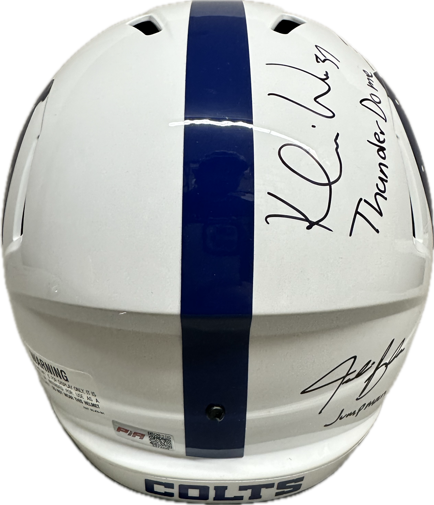 Moore/Willis/Leonard/Blackmon Colts Signed Indianapolis  Full Size Football Helmet (JSA)